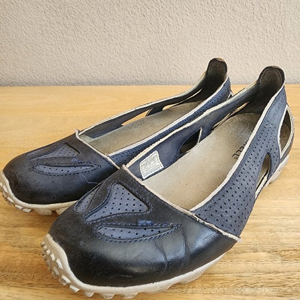 Merrell Shoes Womens Size 6 Navy Blue Oceania Mary Jane Vibram Sole Casual Flats - Picture 6 of 12